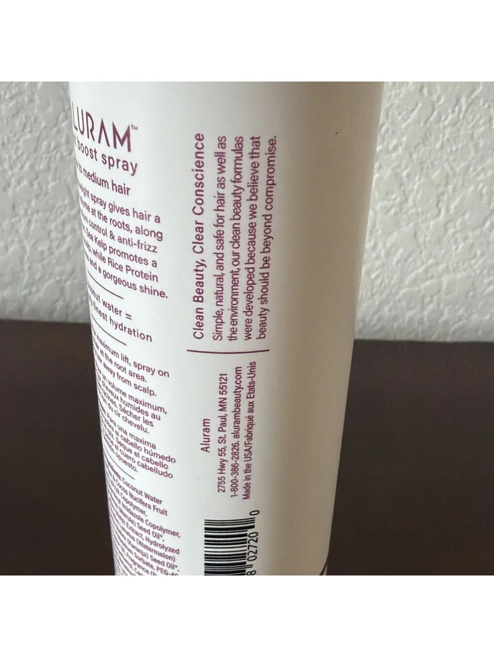 Aluram Clean Beauty Collection Root Boost Spray 6 oz. NEW!